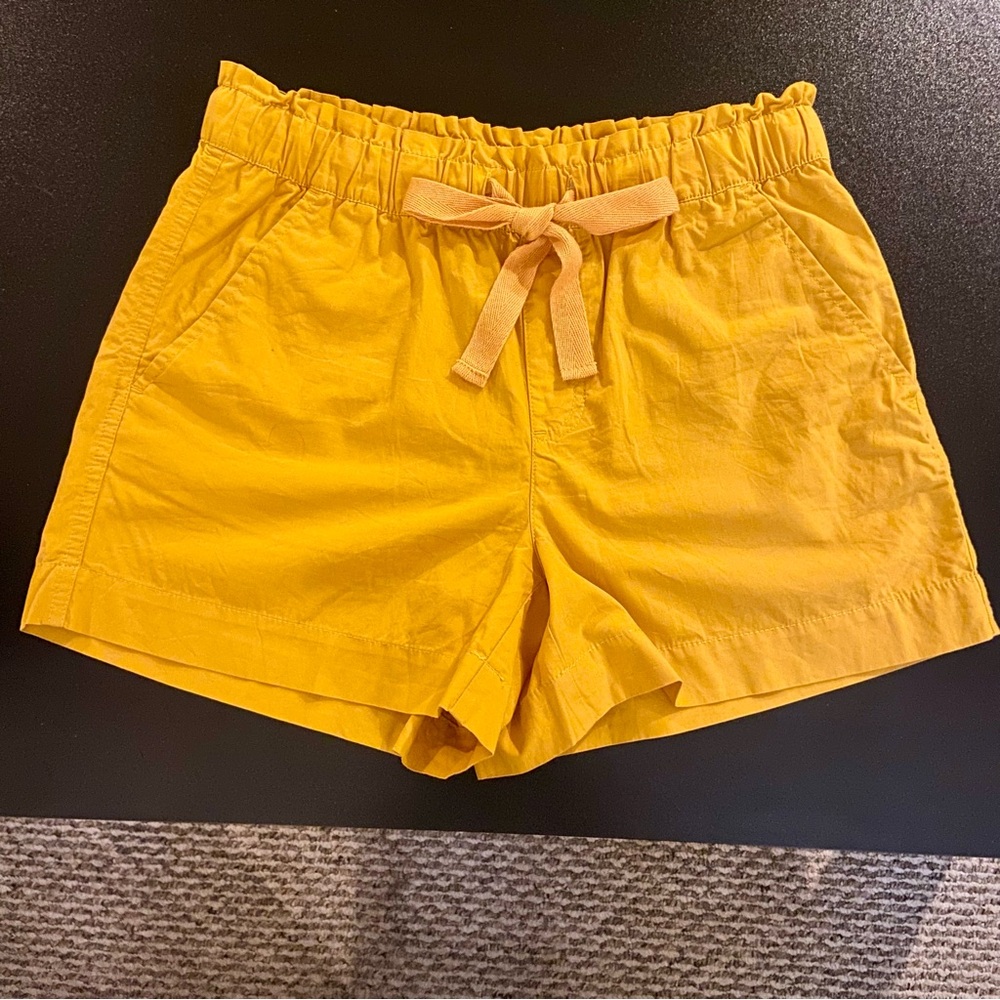 LOFT High Waist Yellow Women's Shorts